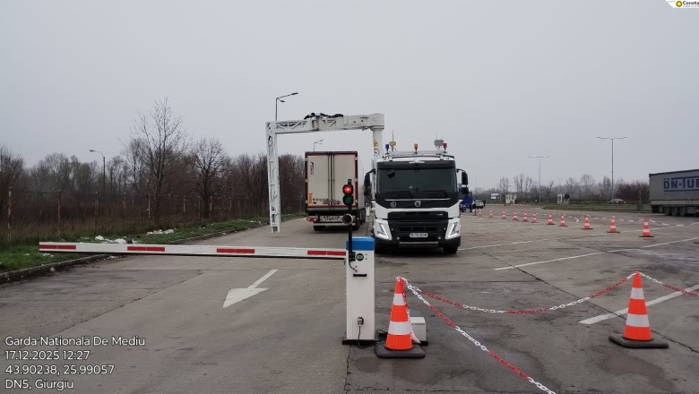 Garda de Mediu a utilizat un scaner mobil inovator cu raze X pentru a inspecta camioanele de marfă la graniță, inclusiv pentru radiații 1 foto garda de mediu a testat noul scaner mobil cu raze x in apropierea frontierei a verificat camioane de marfa inclusiv pentru radiatii 69440a53d0ed8