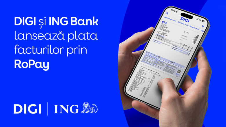 DIGI introduce un nou mod de plată a facturilor prin RoPay, alături de ING Bank: rapid, sigur și fără costuri 1 digi lanseaza plata facturilor prin ropay in parteneriat cu ing bank gratuit sigur instant 6a33de6e45ea4
